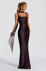 Calanthe Maxi Dress - Plum