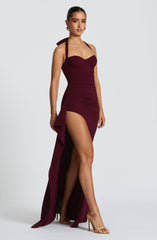 Genette Maxi Dress - Cherry Lacquer