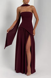 Maliyah Maxi Dress - Cherry Lacquer