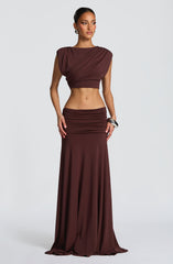 Amara Top - Plum Brown