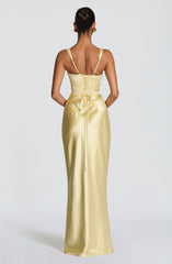 Calanthe Maxi Dress - Lemon