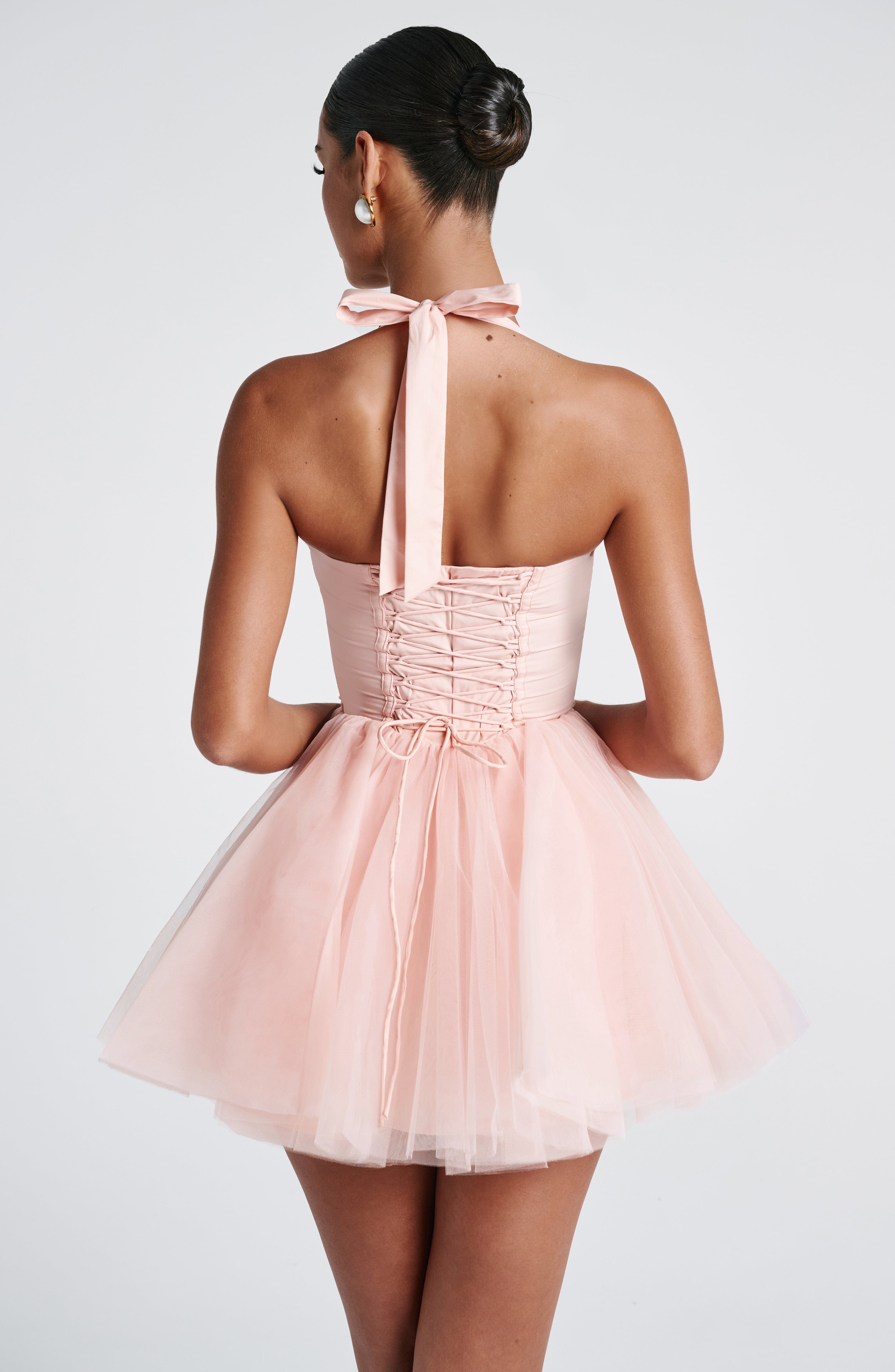 Keely Mini Dress - Soft Peach