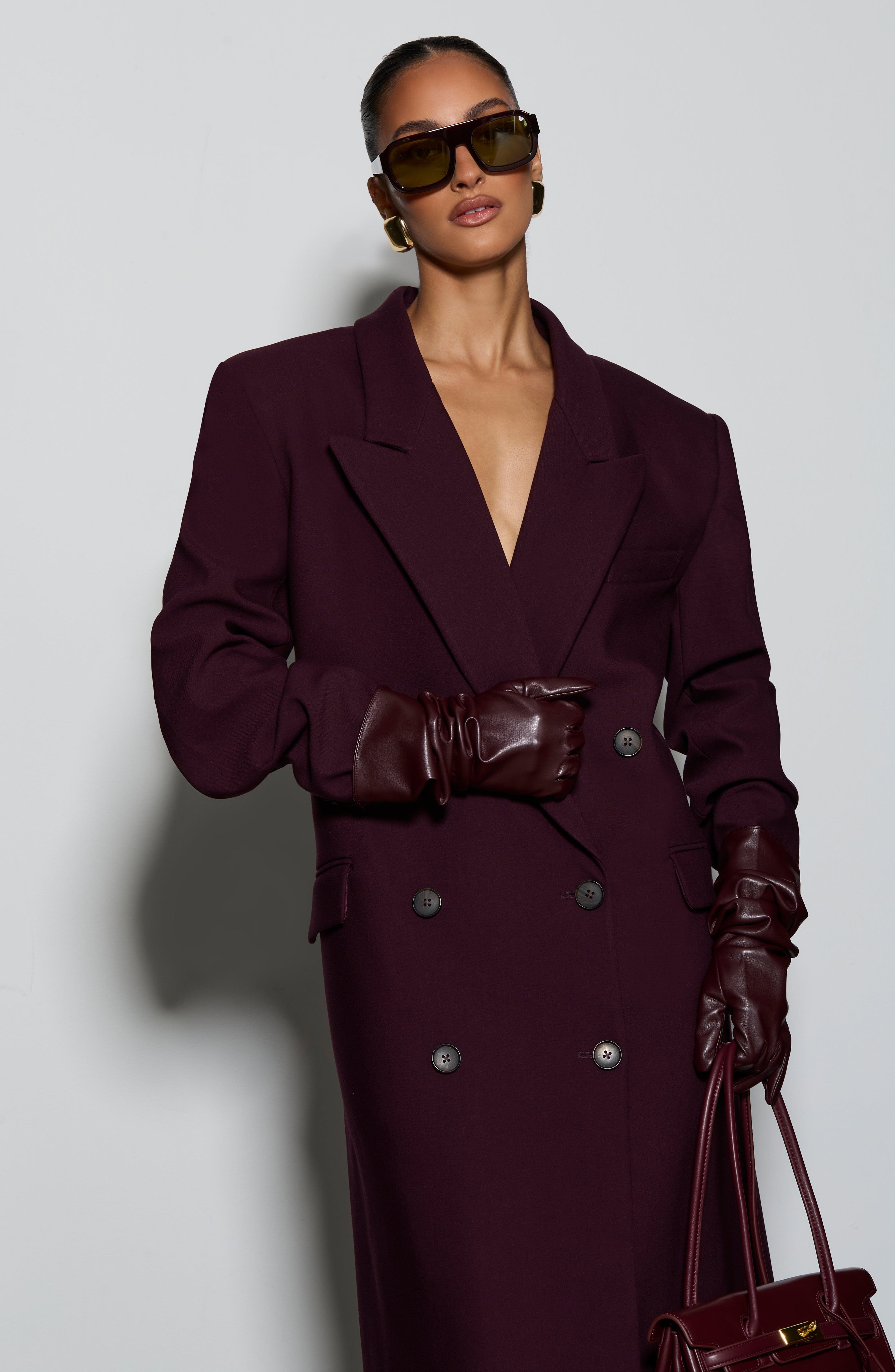 Michelle Coat - Plum