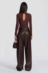 Pearson Bodysuit - Plum Brown