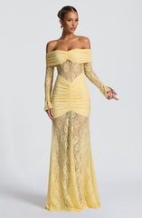 Sauline Maxi Dress - Lemon